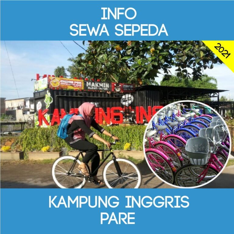 sewa sepeda kampung inggris pare