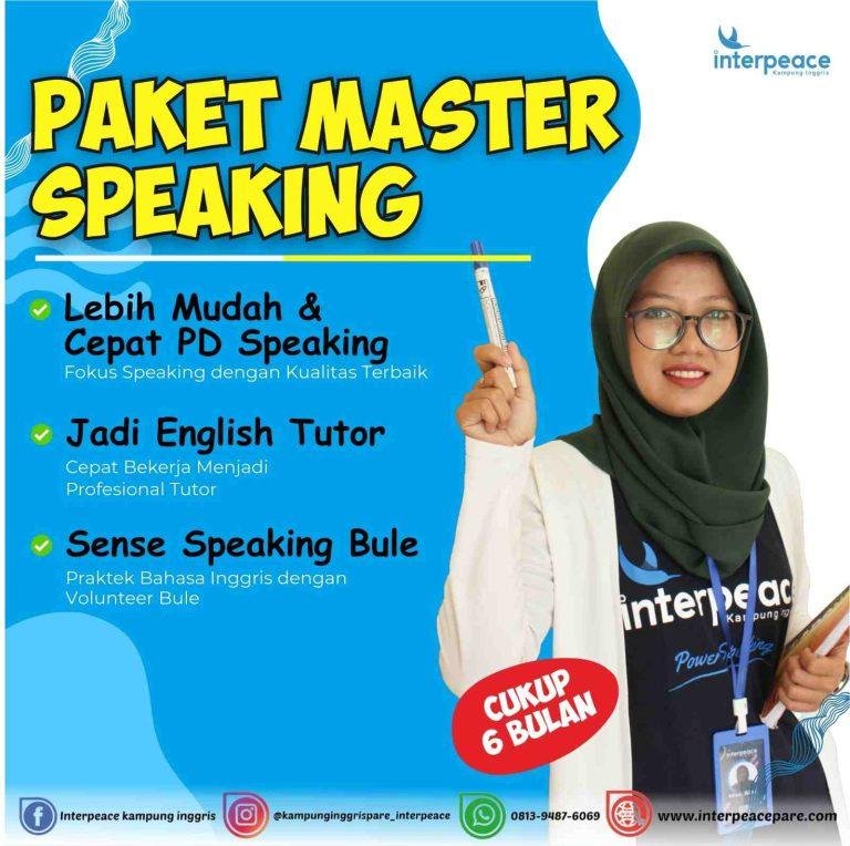Paket master speaking kampung ingrris pare interpeace