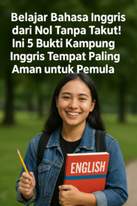Pemuda belajar bahasa Inggris dari nol di Kampung Inggris Pare Interpeace yang aman dan nyaman bagi pemula