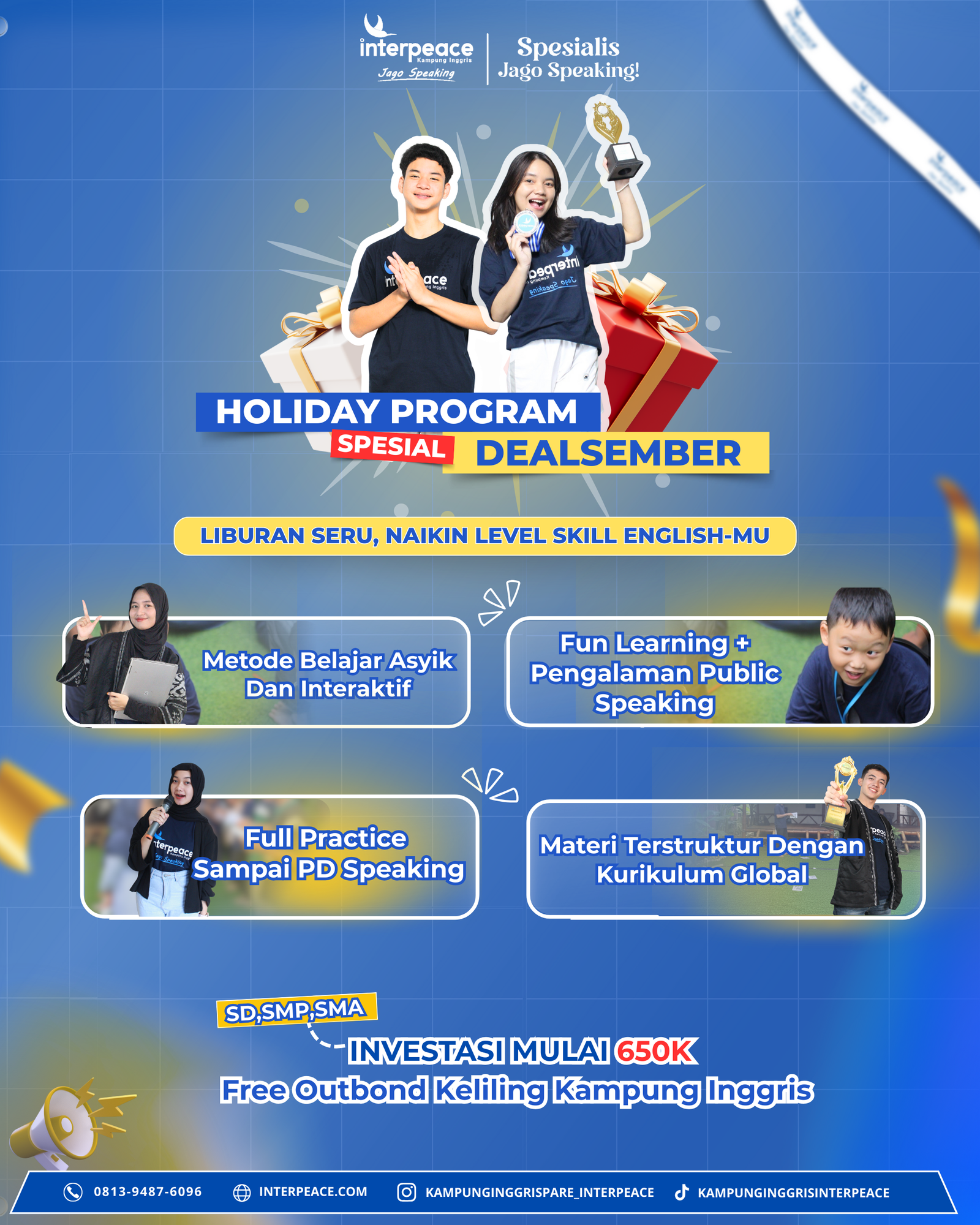 Dealsember Holiday Program Interpeace Kampung Inggris Pare